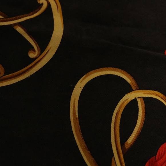 HERMES Carre 90 Scarf Silk Black Auth ar9939 - Picture 6 of 8